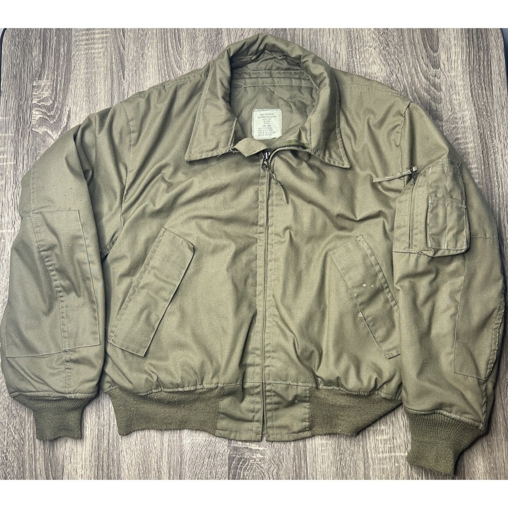 USGI Military OD Green High Temperature Cold Weather Jacket Isratex Large Short